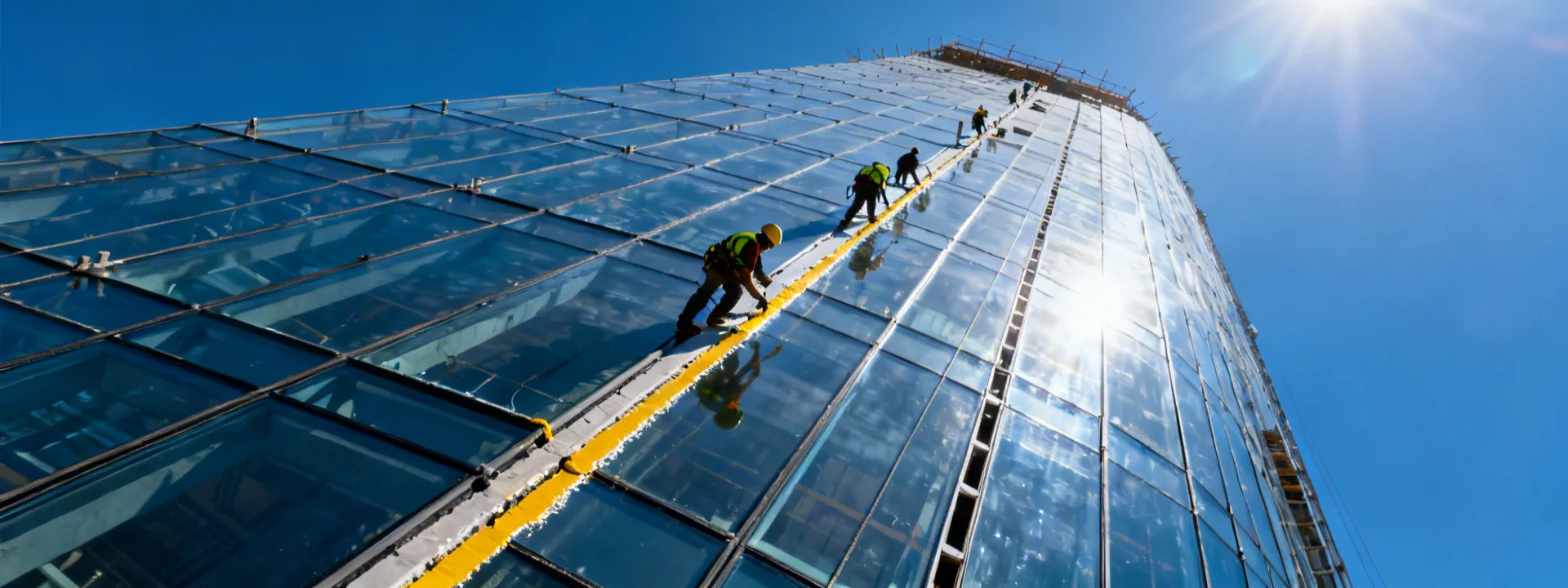 Tremco sealants protecting a glass curtainwall high-rise building