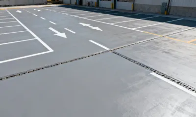 Tremco Puma polyurethane traffic coating on parking deck