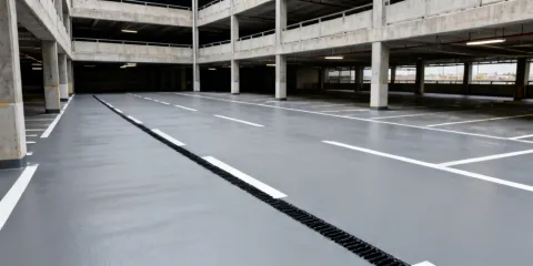Parking structure traffic deck coatings and expansion joint systems
